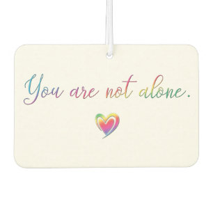 You Are Not Alone/Safety Pin Car Air Freshener
