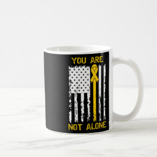 You Are Not Alone Suicide Prevention Awareness Yel Coffee Mug