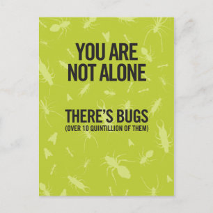 You Are Not Alone. There's Bugs. Joke Just Because Postcard
