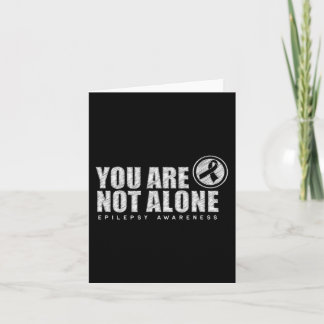 You Are Not Alone Wear Purple Day Epilepsy Awarene Card