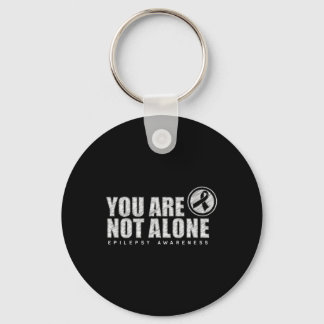 You Are Not Alone Wear Purple Day Epilepsy Awarene Key Ring