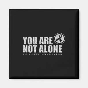 You Are Not Alone Wear Purple Day Epilepsy Awarene Magnet