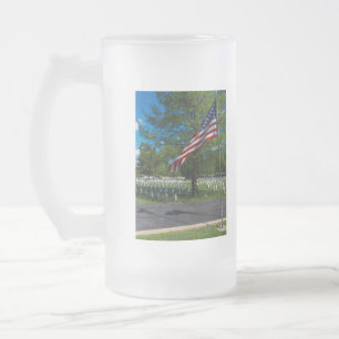 You Are Not Forgotten Frosted Glass Beer Mug