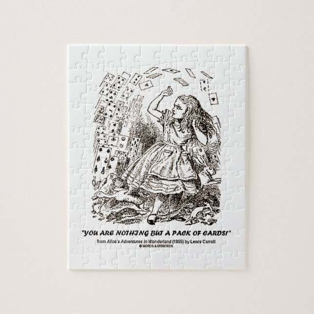 You Are Nothing But A Pack Of Cards Jigsaw Puzzle (Vertical)