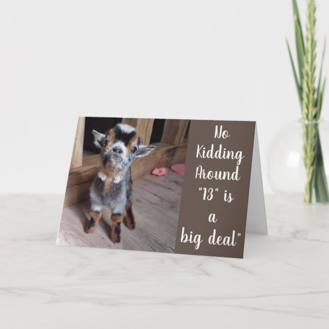 YOU ARE NOW **A TEENAGER** 13th BIRTHDAY LOVE! Card (Front)