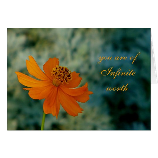 You are of infinite worth card