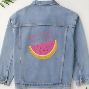 You Are One in a Melon Denim Jacket