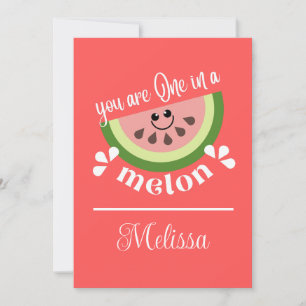 You Are One In A Melon Holiday Card