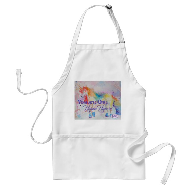 You Are One Unique Unicorn! Kitchen Apron (Front)