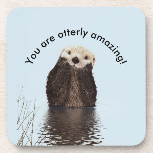 You are Otterly Amazing Funny Pun with Cute Otter Coaster