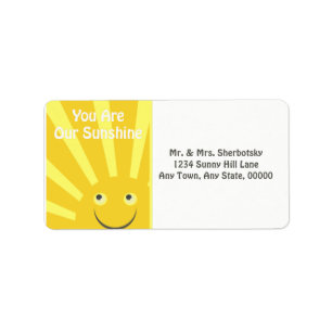 You Are Our Sunshine Label