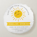 You are our Sunshine - Nursery Baby Stats Pillow<br><div class="desc">An adorable you are my sunshine themed pillow that is perfect for any child and can be customised or personalised with birth stats.</div>