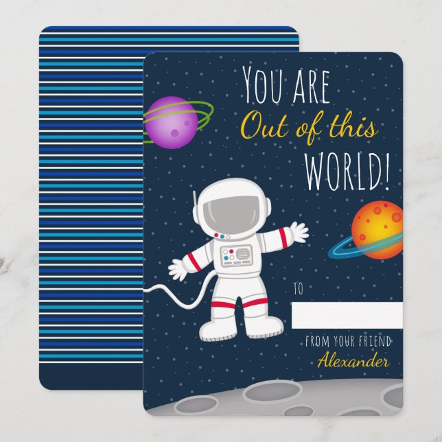 You Are Out of This World Valentines Classroom (Front/Back)