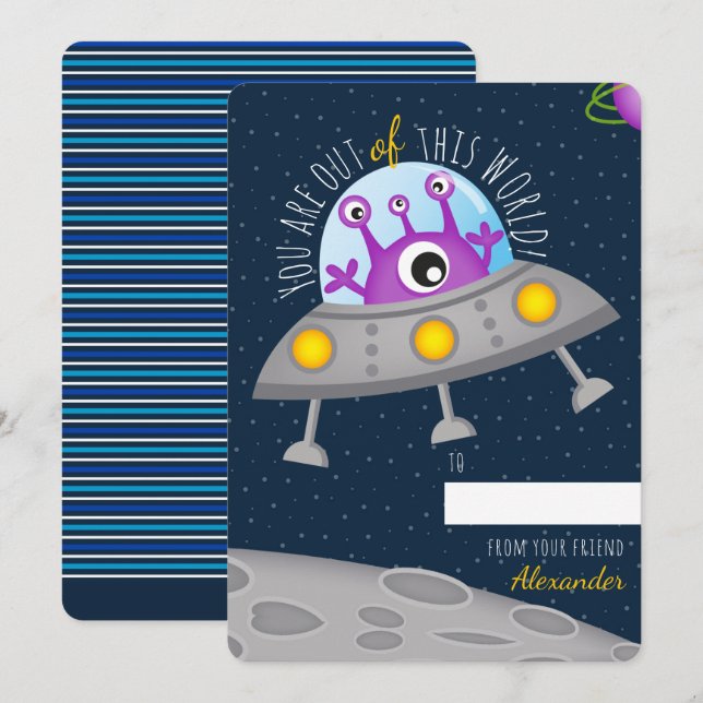 You Are Out of This World Valentines Classroom (Front/Back)