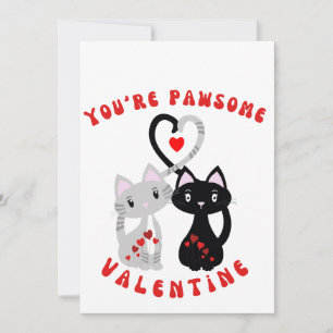 You are pawsome Valentine by InesNesi Holiday Card