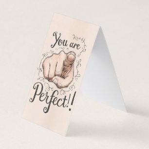 You Are Perfect Confidence Affirmation Folded Card
