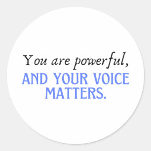 You Are Powerful Classic Round Sticker
