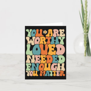 You Are Problem Kindness Be Kind Groovy Mental Hea Card
