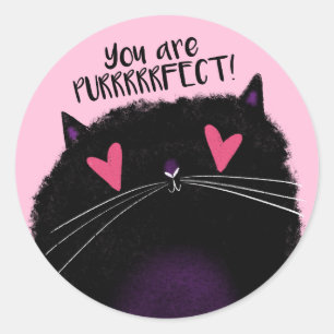 You are PURRRFECT Classic Round Sticker