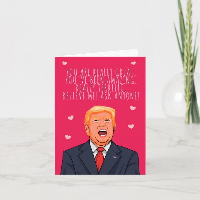 You are really great amazing terrific. Believe me Card (Front)