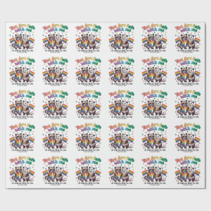 You Are Safe With Me LGBT Racoon Animal Wrapping Paper