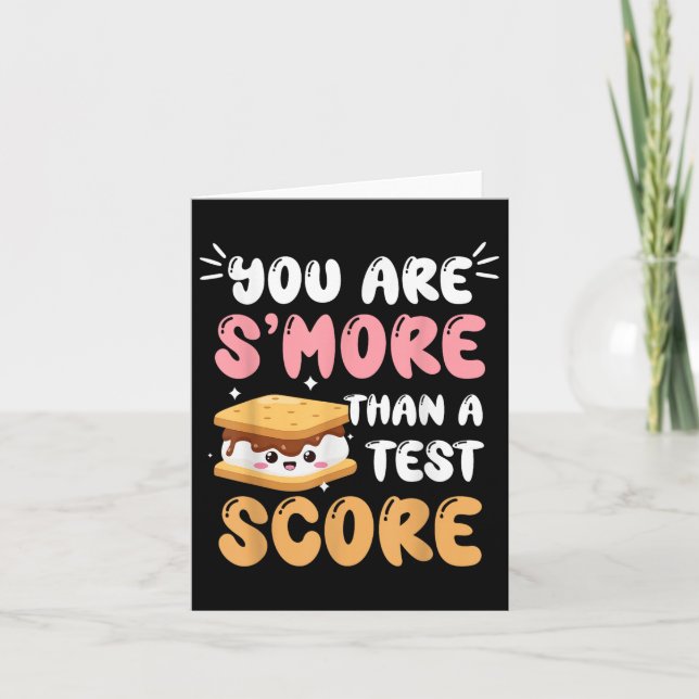 You Are Smore Than Ready For This Test Test Day Te Card (Front)