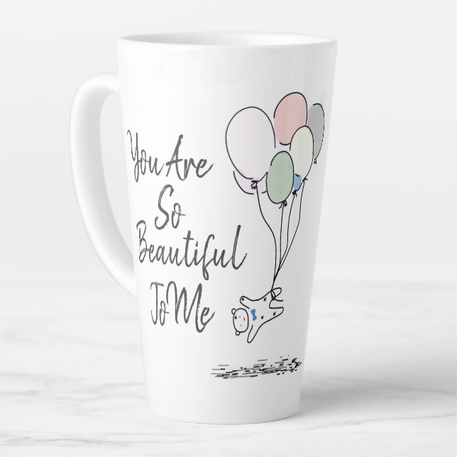 You Are So Beautiful To Me  Latte Mug (Left Angle)