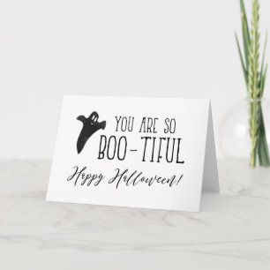 You Are So Boo-tiful Happy Halloween Card