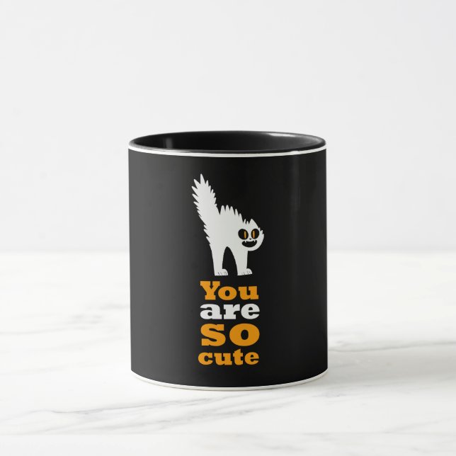 You are so cute frustred cat mug (Center)