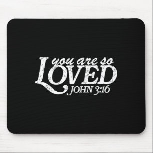 You Are So Loved Christian Verse Valentine's Day B Mouse Mat