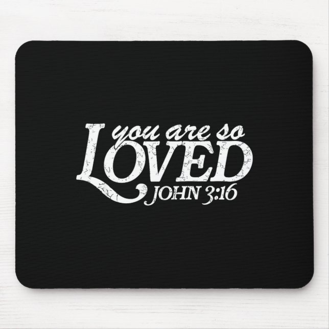 You Are So Loved Christian Verse Valentine's Day B Mouse Mat (Front)