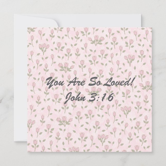 You are So Loved Flat Card (Front)