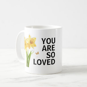 You Are So Loved Floral Christian Coffee Mug