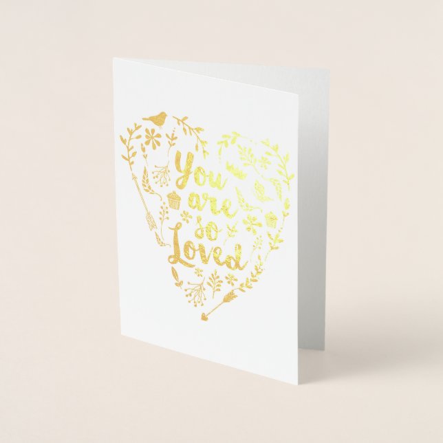 You are so loved | Gold foil card (Front)