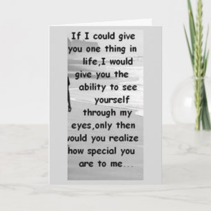 YOU ARE SO **SPECIAL TO ME** LOVE CARD FOR YOU