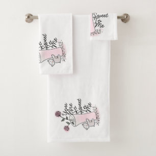 You are so sweet to me Baby Bear Bath Towel Set