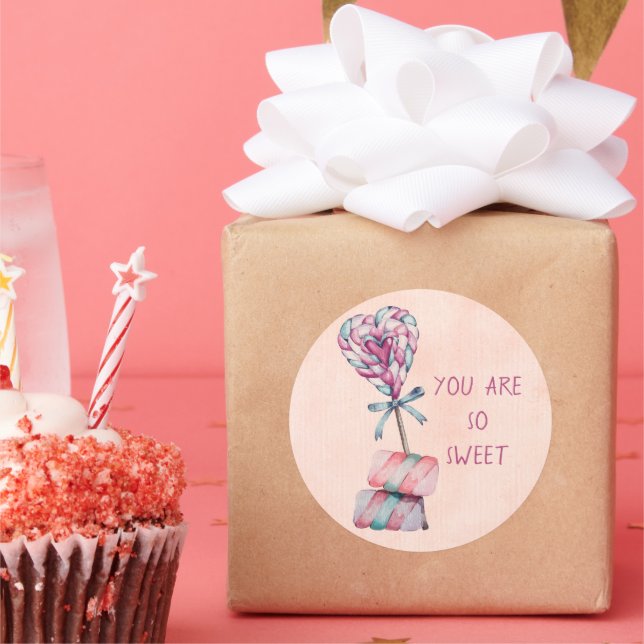 You Are So Sweet Valentine’s Day Candy Sticker (Party)