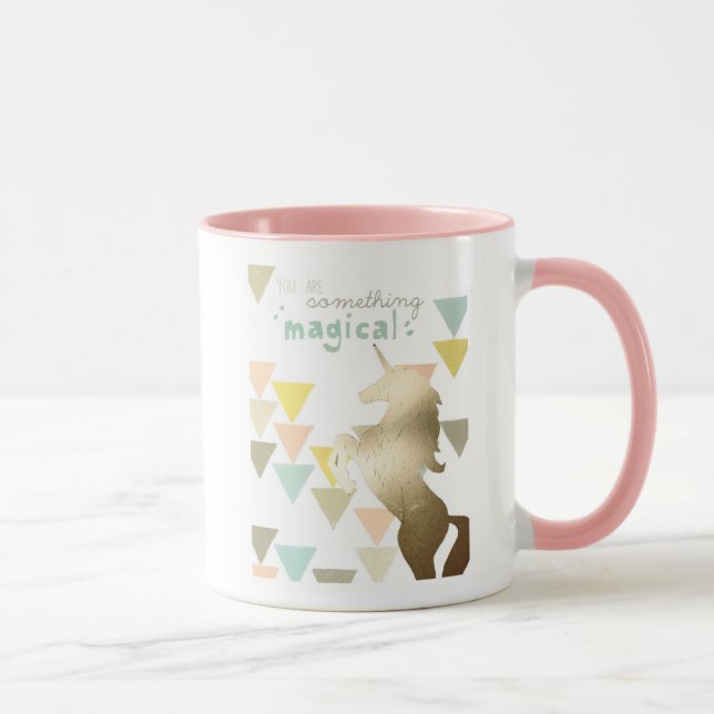 You Are Something Magical Gold Unicorn Mug (Right)