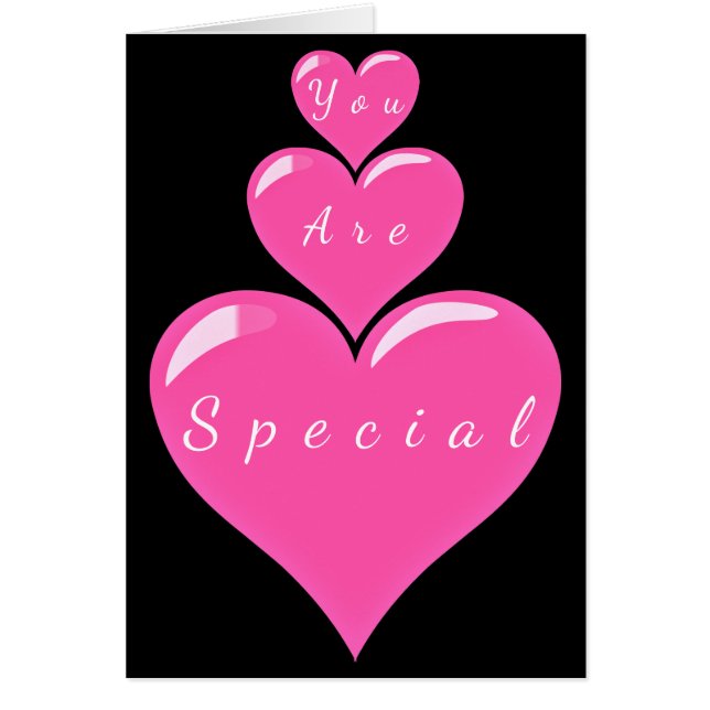 You Are Special Card Hearts - Love (Front)