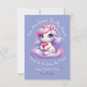 You Are Special   Cute Unicorn Valentines Day Card