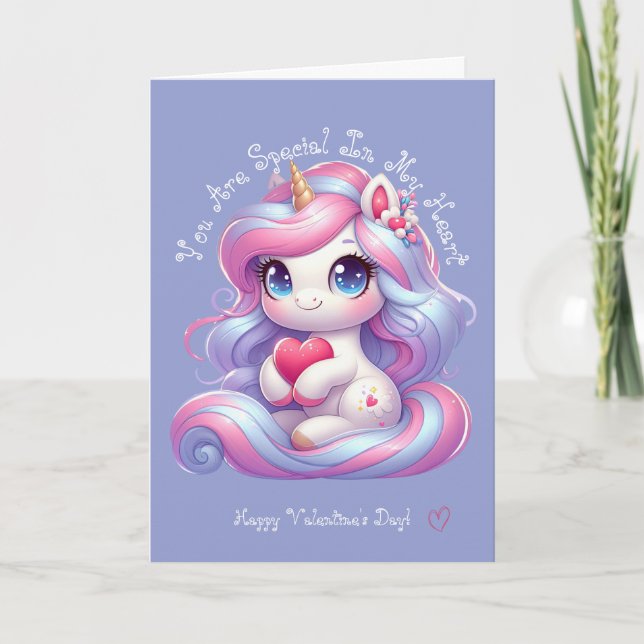 You Are Special | Cute Unicorn Valentines Day Card (Front)
