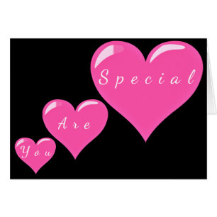 You Are Special Love Card with Hearts Romantic
