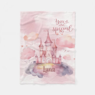 You are Special Palace on the Pink Cloud Fleece Blanket