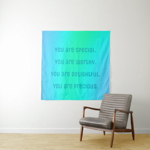 "You Are Special" Positive Affirmations Tapestry