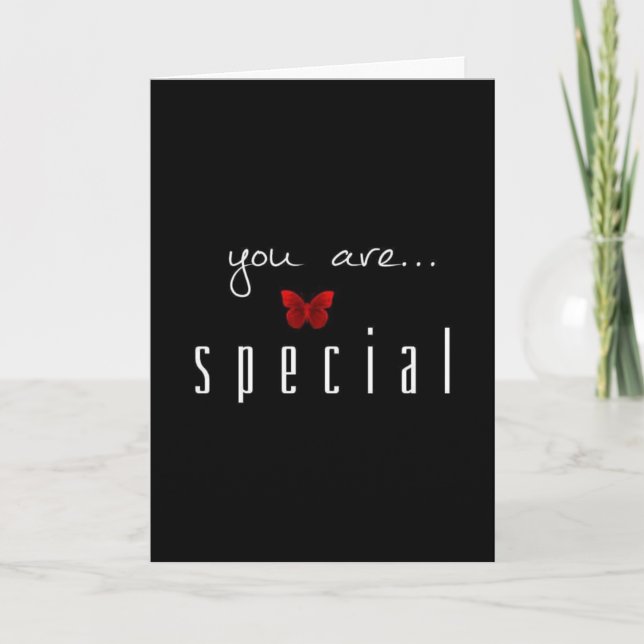 YOU ARE ***SPECIAL**** TO **ME** HAPPY BIRTHDAY CARD (Front)