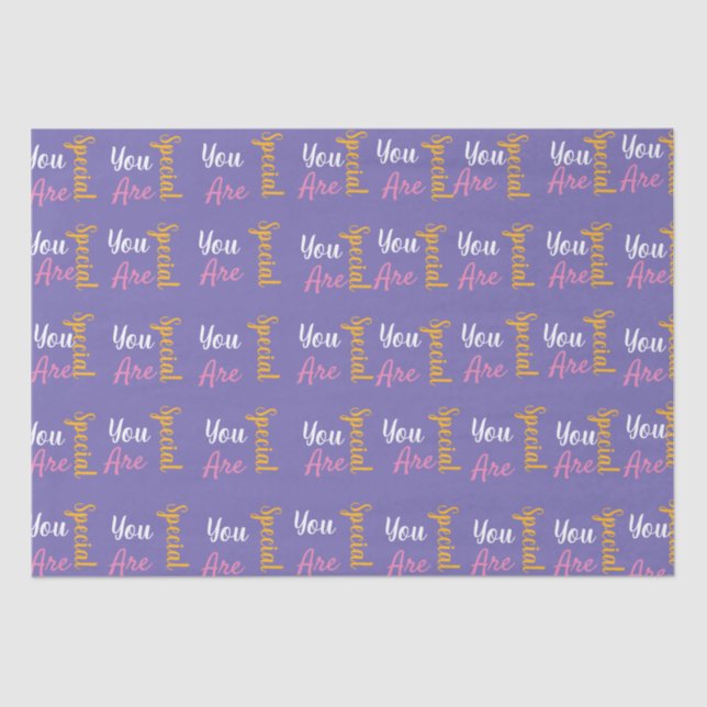 You are special unicorn   tissue paper (Front)