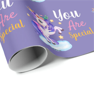 You are special unicorn wrapping paper
