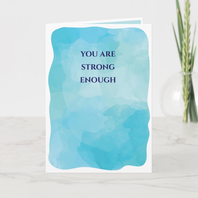 You Are Strong Enough Card (Front)