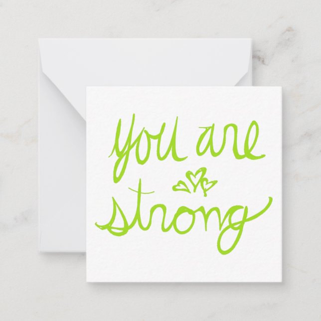 You Are Strong Valentine Card (Front)