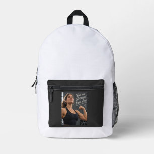 You Are Stronger Than Ever Printed Backpack